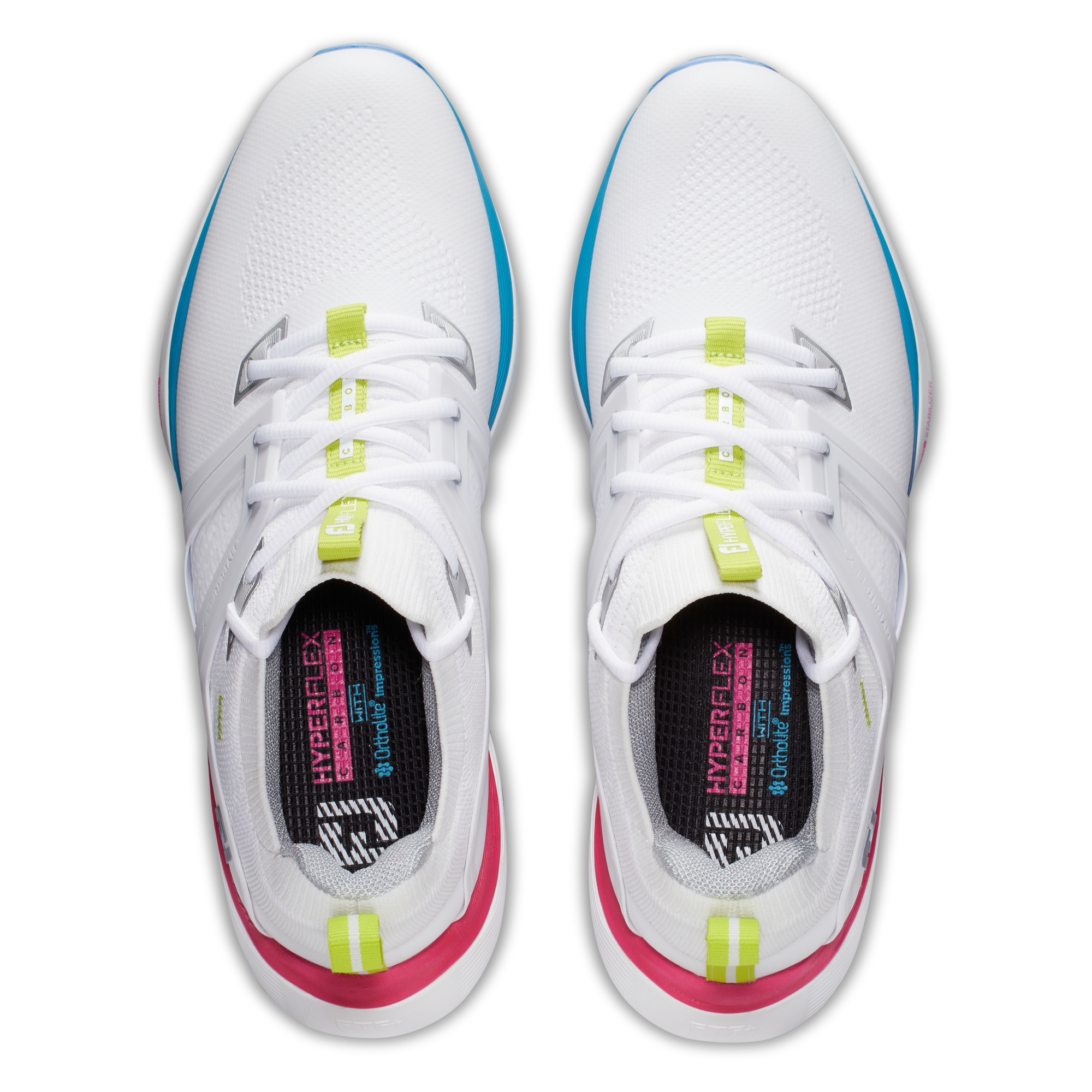 Men's Hyperflex Carbon Spiked Golf Shoe - White/Multi | FOOTJOY